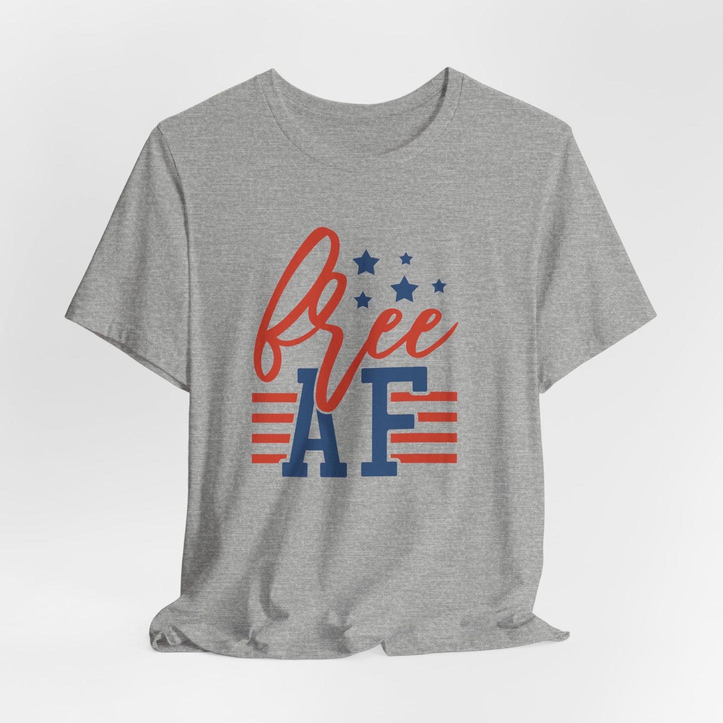 Free AF Tee - Patriotic 4th of July USA Flag T-Shirt