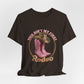 Rodeo Tee — "This Ain't My First Rodeo" Pink Boots & Cowboy Hat Graphic