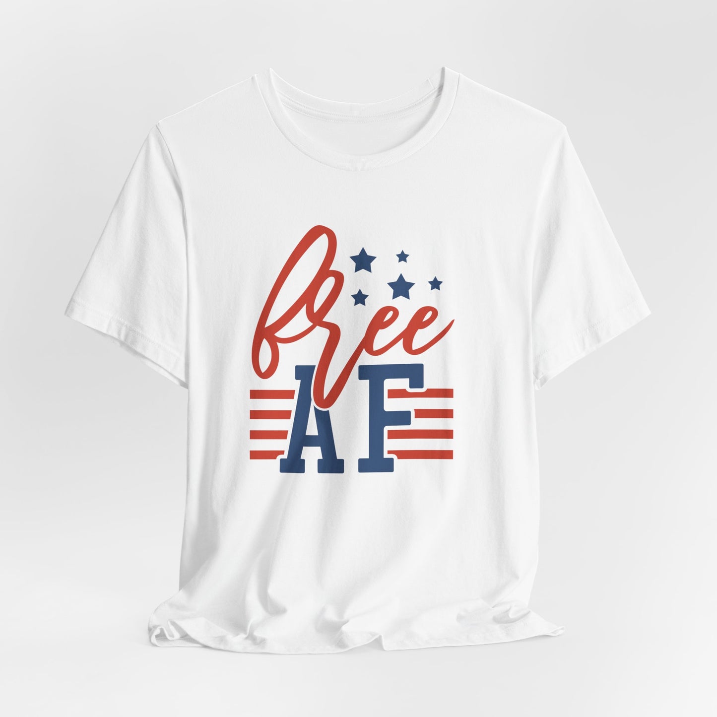 Free AF Tee - Patriotic 4th of July USA Flag T-Shirt