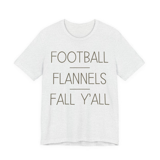 Football Flannels Fall Y'all T-Shirt