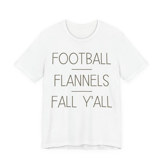 Football Flannels Fall Y'all T-Shirt