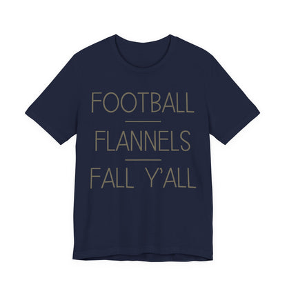 Football Flannels Fall Y'all T-Shirt