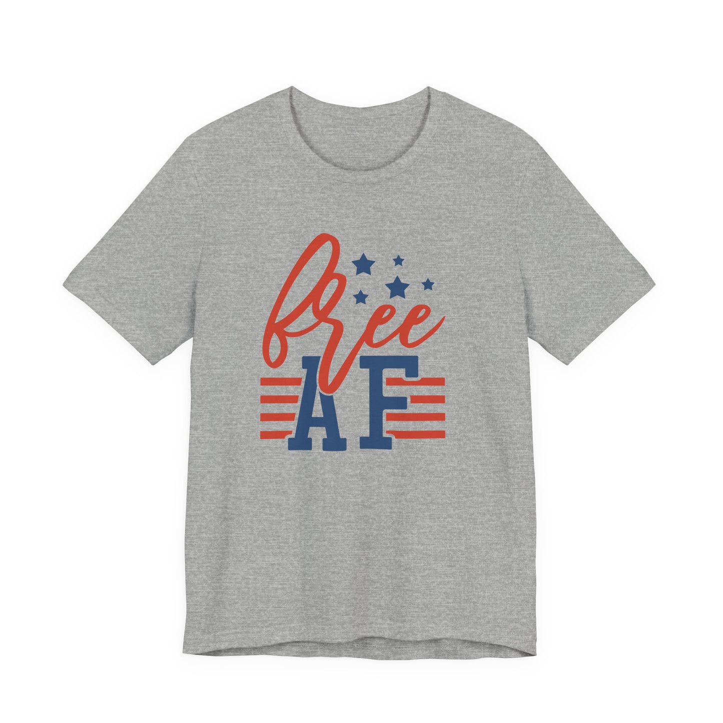 Free AF Tee - Patriotic 4th of July USA Flag T-Shirt