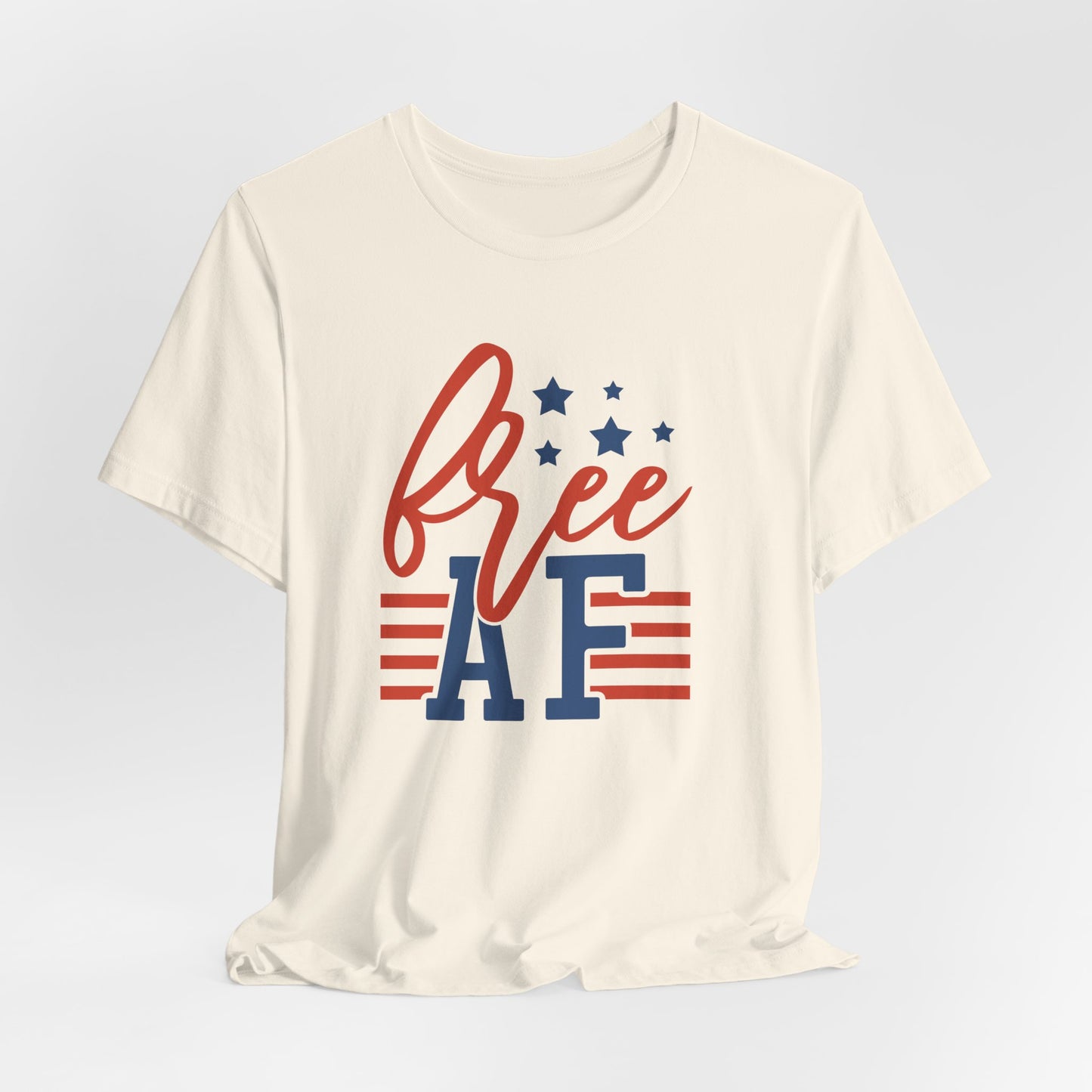 Free AF Tee - Patriotic 4th of July USA Flag T-Shirt
