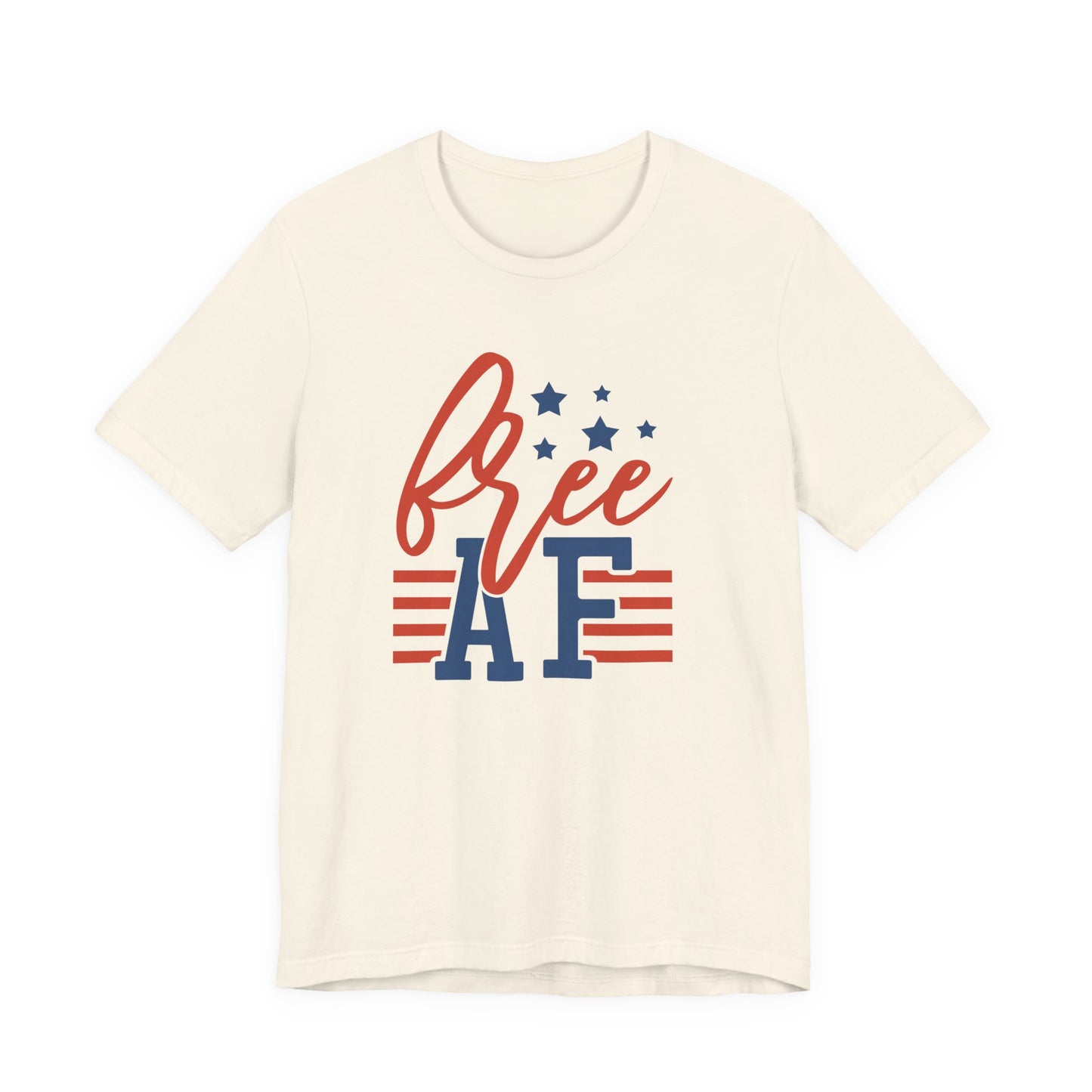 Free AF Tee - Patriotic 4th of July USA Flag T-Shirt
