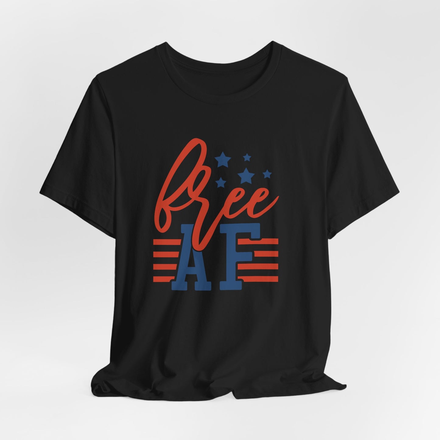 Free AF Tee - Patriotic 4th of July USA Flag T-Shirt